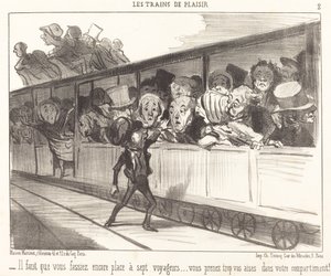 Il faut que vous fassiez encore place... - Honoré Daumier