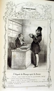 Illustration sur les idées et légendes Philipon, sous le titre Les Cent et Robert Macaire