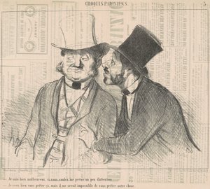 Je suis bien malheureux, si vous voulez ... - Honoré Daumier