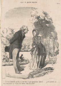 Je vous demande pardon si je ne vous ai pas aperçue ... - Honoré Daumier