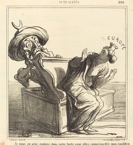 Je vous en prie, rentrez dans votre boîte... - Honoré Daumier