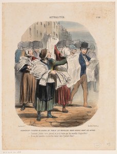 Vendeuses de journaux (Actualités) - Honoré Daumier
