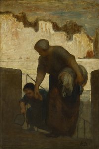 La Blanchisseuse - Honoré Daumier