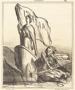La Presse réactionnaire cherchant en vain - Honoré Daumier