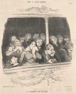 La cinquième acte à la gaité - Honoré Daumier