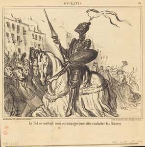 Le Cid se mettant aussi en campagne... - Honoré Daumier