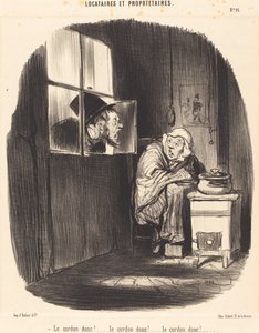 Le Cordon donc!... - Honoré Daumier