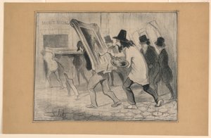 Le Dernier Jour de la Réception des Tableaux, de Charivari - Honoré Daumier