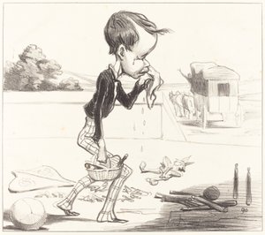 Le jeune Estancelin est obligé de rentrer en classe!