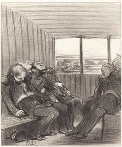 Le Voyage en chemin de fer... - Honoré Daumier