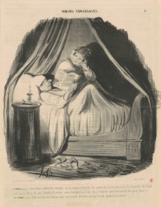 Le mari lisant: nous étions mollement étendus...
