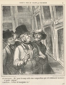Le visiteur - Honoré Daumier