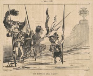 Les burgraves allant en guerre - Honoré Daumier