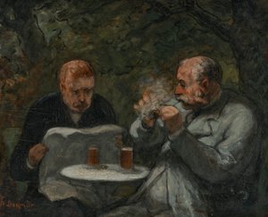 Les buveurs de bière - Honoré Daumier