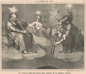 Les planètes étant elles-mêmes dans - Honoré Daumier