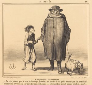 M. Prudhomme philanthrope - Honoré Daumier