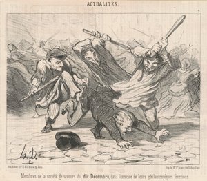 Membres de la société de secours du Dix-Décembre - Honoré Daumier