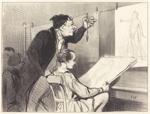 Mission pénible et délicate du professeur de dessin...