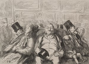 Moment de Repos dans le Salon Carré - Honoré Daumier