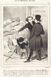 Monsieur... voici ce que nous donnons... en prime... - Honoré Daumier