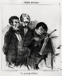 Esquisses musicales : un passage difficile. Illustration d
