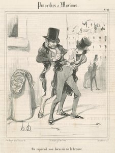 On reprend son bien où on le trouve - Honoré Daumier