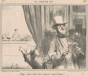 Papa ... viens donc voir ce qui est ... - Honoré Daumier