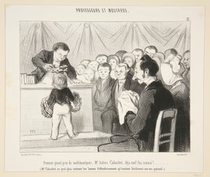 Premier grand prix de mathématiques, M. Isidore Cabuchet?. #12 des Professeurs et Moutards