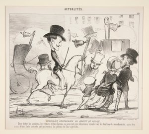 Prochaine ordonnance du préfet de police. (Pour éviter les accidents) - Honoré Daumier