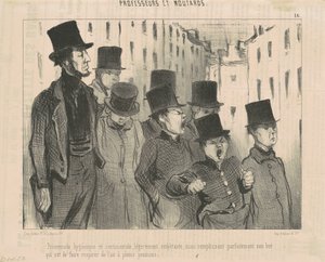 Promenade hygiénique et sentimentale - Honoré Daumier