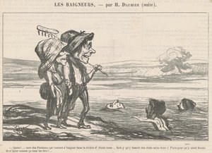Quien! ... Cœur des parisiens qui venaient se baigner ... - Honoré Daumier