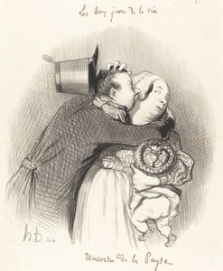Rencontre de la paysanne - Honoré Daumier
