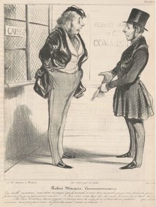 Robert Macaire commissionnaire - Honoré Daumier