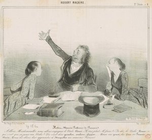 Robert Macaire professeur de français - Honoré Daumier