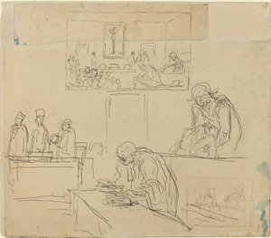 Scène du tribunal (Le verdict)