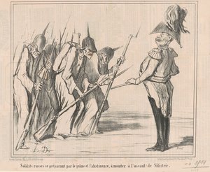 Soldats russes se préparant par le jeûne ...