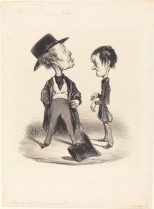Soyez donc poli... - Honoré Daumier