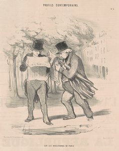 Sur les boulevards de Paris - Honoré Daumier