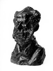 Les bustes des « Célébrités du Juste Milieu » Caricature du Baron Jacques Antoine Adrien Delort (1773-1846), général et député. Le moqueur. Sculpture par Honoré Daumier (19e siècle)