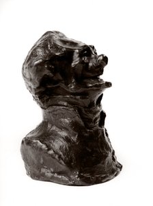 Les bustes des « Célébrités du Juste Milieu » Caricature de Charles Philipon, directeur de « La Caricature » et du « Charivari ». Journaliste. Le rire édenté. Sculpture par Honoré Daumier (19e siècle) - Honoré Daumier