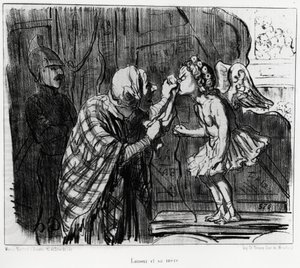 Esquisse de théâtre : amour et mère. Illustration d