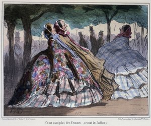 Ce ne sont pas des femmes, ce sont des ballons - par Daumier