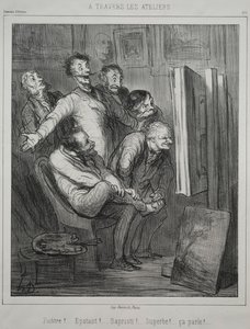 À travers les studios, 1862 - Honoré Daumier