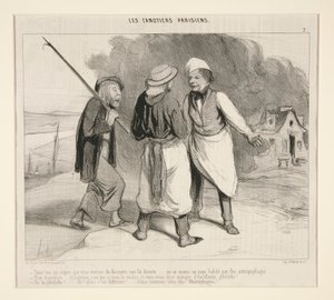 Tiens! moi qui croyais que nous venions de découvrir une île déserte - Honoré Daumier