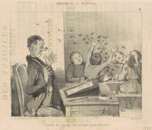 Triste sort des professeurs... - Honoré Daumier