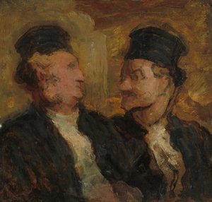 Deux avocats, vers 1860 - Honoré Daumier