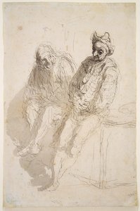 Deux saltimbanques, vers 1865-73