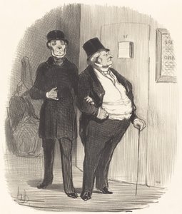 Un jour de représentation à bénéfice... - Honoré Daumier