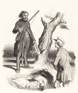 Un pauvre père de famille qui... - Honoré Daumier