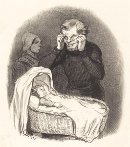 Un Père heureux - Honoré Daumier
